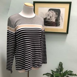 Croft & Barrow Striped Long-Sleeve Tee